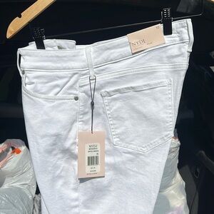 NYDJ White Straight Jeans Size 10